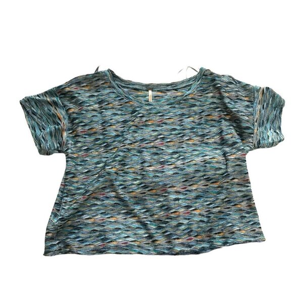 Free People Rainbow wave Boxy Top, Size S - Picture 7 of 11